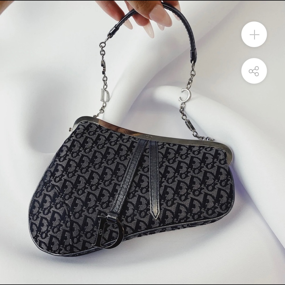 Vintage Dior Mini Saddle Bag - Picture 2 of 13
